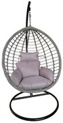 Κρεμαστή Κούνια Φωλιά Grey Nest Γκρι/Μαύρο 100x65x110cm