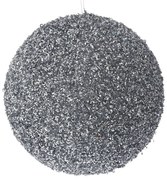 Χριστουγεννιάτικη Μπάλα Polyfoam Ασημί Glitter 15εκ. iliadis 83530