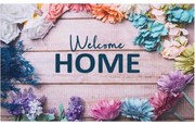 Πατάκι Εισόδου Gallery Welcome Home Flowers 012 45x75cm Beige-Multi Sdim 45X75