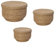 Καλάθια Αποθήκευσης (Σετ 3τμχ) Espiel Seagrass KAG410