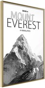 Αφίσα - Peaks of the World: Mount Everest - 40x60 - Χρυσό - Χωρίς πασπαρτού