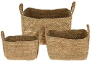 Σετ διακοσμητικά καλάθια H&amp;S Collection με χερούλια - 3 τεμάχια