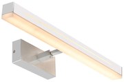 Φωτιστικό Τοίχου Otis 60 2015411033 7,5x60cm Dimmable Led 1650Lm 17W 3000K IP44 Chrome Nordlux Αλουμίνιο, Πλαστικό