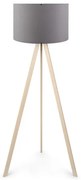 Φωτιστικό Δαπέδου Rosling Mdf- Ύφασμα Pvc Φυσικό 38x21x140εκ Megapap-GP029-0001,2-Ανθρακί GP029-0001,2