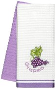 Beauty Home Ποτηρόπανα σετ 2τμχ Grapes Art 8801 40x60 Λιλά