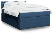 ΚΡΕΒΑΤΙ BOXSPRING ΜΕ ΣΤΡΩΜΑ ΜΠΛΕ 140X200 ΕΚ. ΥΦΑΣΜΑΤΙΝΟ 3289792