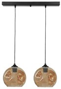 Κρεμαστό Φωτιστικό Οροφής 2xE27 Γυαλί Pop Heronia Lighting-02-0396-Μελί 02-0396
