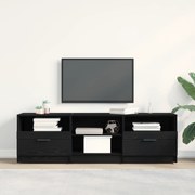 vidaXL Ντουλάπα τηλεόρασης Μαύρο Δρυς 150x33,5x45 εκ Επεξεργασμένο ξύλο