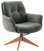 Bali Καρεκλα Relax Μαύρη + Υποπόδιο 83x86x102 cm