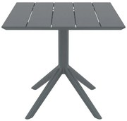 PARIS DARK GREY 80X80X74εκ. ΤΡΑΠΕΖΙ ΠΟΛ/ΝΙΟΥ