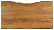 vidaXL Επιφάνεια Τραπεζιού 120x60x3,8 εκ. Live Edge Μασίφ Ξύλο Μάνγκο