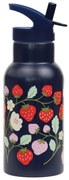 Παγούρι - Θερμός 350ml Με Καλαμάκι Α Little Lovely Company Strawberries DBSSST69