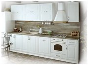 Σύνθεση Κουζίνας 5.80 μ., MDF Vintage 320 με ΔΩΡΟ πάγκο και πλάτη, Genomax  12814-32380