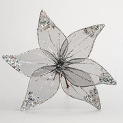 Χριστουγεννιάτικο Λουλούδι 600-44770 30cm Grey