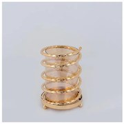 Κηροπήγιο Μεταλλικό Χρυσό 15x22cm 752-24096 Estheti 752-24096 Χρυσό
