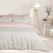 Σεντόνια Happy 9674 (Σετ 3τμχ) Grey-Pink Das Home Μονό 170x260cm 100% Βαμβάκι