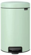 Κάδος απορριμμάτων με πεντάλ Brabantia NewIcon 1008843, 12 L, Ομαλό κλείσιμο, Αντιολισθητική βάση, Ανοιχτό πράσινο