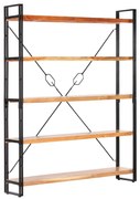 vidaXL Βιβλιοθήκη με 5 Επίπεδα 140 x 30 x 180 εκ. Μασίφ Ξύλο Ακακίας