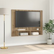 vidaXL Τηλεοπτική Κάβα Τοίχου artisan δρυς 120 x 23.5 x 90 εκ.
