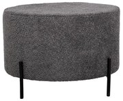 Στρογγυλό Σκαμπό Kristal Fylliana Γκρί 60x40 εκ. 60x60x40 εκ.