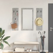 vidaXL Τοίχου Κρεμάστρα Γκρι σκυροδέματος 96 x 1.5 x 90 εκ