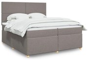 ΚΡΕΒΑΤΙ BOXSPRING ΜΕ ΣΤΡΩΜΑ TAUPE 200X200 ΕΚ. ΥΦΑΣΜΑΤΙΝΟ 3293684