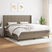 ΚΡΕΒΑΤΙ BOXSPRING ΜΕ ΣΤΡΩΜΑ TAUPE 200X200 ΕΚ. ΥΦΑΣΜΑΤΙΝΟ 3127993