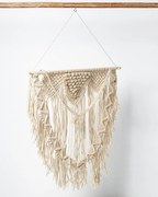 Boho Διακοσμητικό Τοίχου Βαμβακερό Macrame Rohan σε 2 Αποχρώσεις 50x50cm Μπεζ