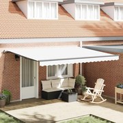 vidaXL Αντιανεμικό Λευκό 450 x 300 εκ ύφασμα