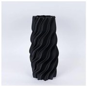 Βάζο Πορσελάνινο 3d Μαύρο 18x19x39cm 752-21100 Estheti-752-21100-Μαύρο 752-21100