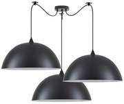 Κρεμαστό Φωτιστικό Οροφής 3xE27 Μαύρο Adept Pendant 77-8723 Homelighting-77-8723-Μαύρο 77-8723