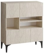 Μπουφές Krista 793ELG1812 100x125x35cm Beige