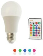LED Λάμπα E27 5W 220V 450LM RGBW με Ασύρματο Χειριστήριο RZ-0063