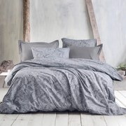 Σεντόνια Μονά (Σετ) Rythmos Symbol Lovetta Grey Γκρι ΧΩΡΙΣ ΛΑΣΤΙΧΟ 160x260