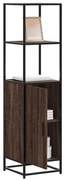 vidaXL Highboard καφέ δρυς Κατασκευασμένο ξύλο και μέταλλο