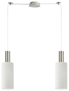 Φωτιστικό Οροφής  SE21-NM-4-NM2-GL3 ADEPT TUBE Nickel Matt Pendant White Glass+ - 51W - 100W - 77-8473