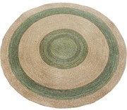 Χαλί Γιούτας 00.02.23155 Natural-Green 120X120cm Round