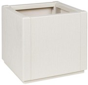 vidaXL Γλάστρα Κήπου Λευκό 36 x 36 x 35 εκ. Πολυπροπυλένιο