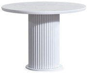 Τραπέζι Aqua 117FRF1401 Φ100x75cm White Mdf,Ακρυλικό