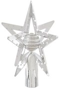 Χριστουγεννιάτικη Κορυφή Δέντρου 19εκ. A-S Silver/White 129287X