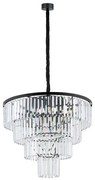 Φωτιστικό Οροφής Cristal L 7614 71x170cm 12xE14 40W Clear-Black Nowodvorski