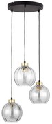 Φωτιστικό Οροφής Devi 4579 3xΕ27 15W 37x95cm Clear TK Lighting