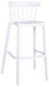 WOODWELL Ε384,1WEST Σκαμπό Bar, PP-UV Άσπρο 54x51x103cm Ε384,1
