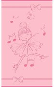 Πετσέτα Θαλάσσης Παιδική Dancing Pink Melinen Θαλάσσης 70x120cm 100% Βαμβάκι