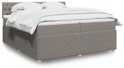 ΚΡΕΒΑΤΙ BOXSPRING ΜΕ ΣΤΡΩΜΑ TAUPE 200X200 ΕΚ. ΥΦΑΣΜΑΤΙΝΟ 3287574