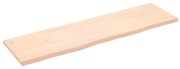 vidaXL Ράφι Τοίχου 180x50x(2-4) εκ. από Ακατέργαστο Μασίφ Ξύλο Δρυός