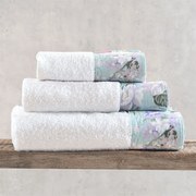 Πετσέτες Margo (Σετ 3τμχ) White Ρυθμός Σετ Πετσέτες 70x140cm 100% Πενιέ Βαμβάκι