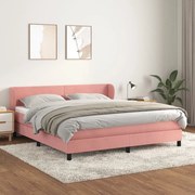 ΚΡΕΒΑΤΙ BOXSPRING ΜΕ ΣΤΡΩΜΑ ΡΟΖ 160X200 ΕΚ. ΒΕΛΟΥΔΙΝΟ 3127384