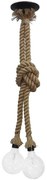 Φωτιστικό Οροφής Δίφωτο MR-02C 31-0104 Brown Rope