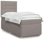 ΚΡΕΒΑΤΙ BOXSPRING ΜΕ ΣΤΡΩΜΑ TAUPE 90X200 ΕΚ. ΥΦΑΣΜΑΤΙΝΟ 3291167